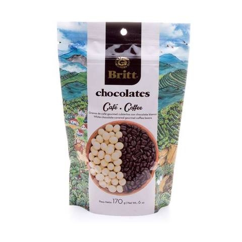 Obrázok produktu Kávové zrna v bielej čokoláde 170g